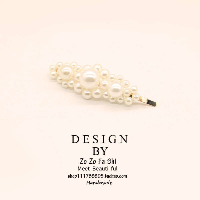 Net red ins Pearl kẹp tóc nữ kẹp tóc 2018 mới bên clip clip clip mũ nón từ clip clip bangs clip - Phụ kiện tóc shop bán dây buộc tóc đẹp