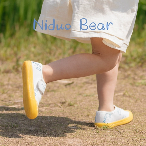 尼多熊 Детская тканевая обувь, нескользящие детские тканевые туфли подходит для мужчин и женщин для девочек, коллекция 2021