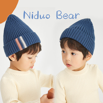 Nidal bear childrens hat spring and autumn wool hat tide autumn winter baby winter ins hat cute male and female handsome