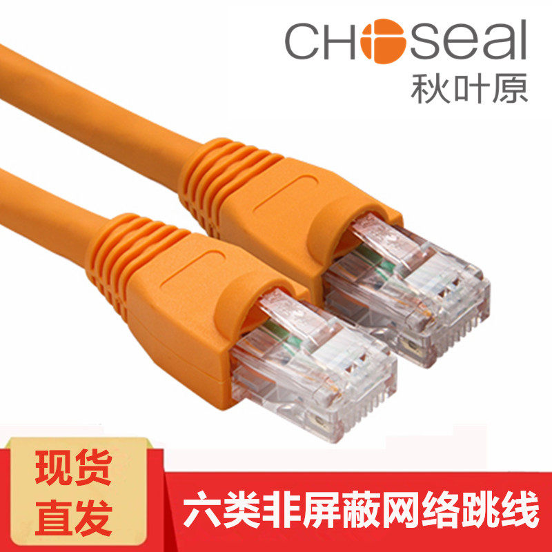 Autumn leaves Original six types of finished products Non-shielding mesh routes Jumpers CAT 6000 trillion Mesh Routes 6 Classes Of Oxygen-free Copper Q590