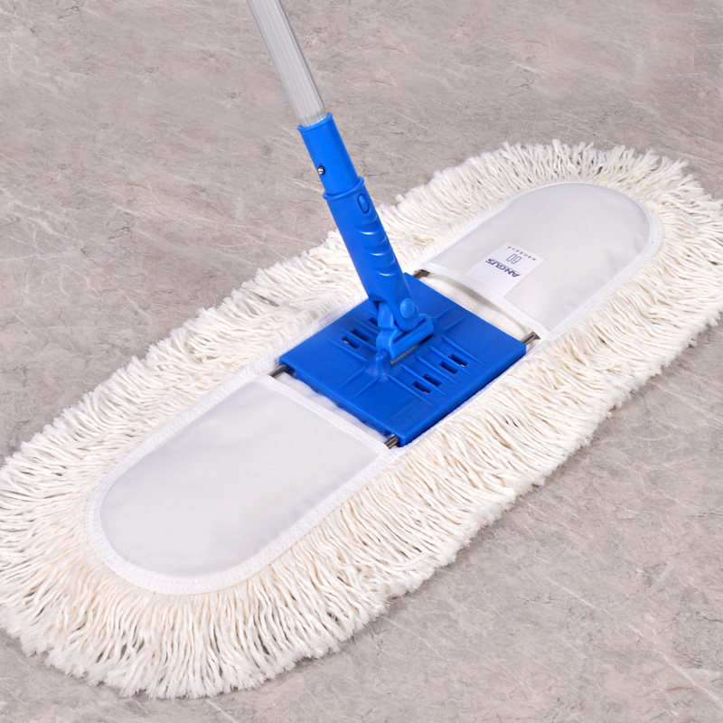 Large dust mop flat mop cleaning hospital factory row drag tile wooden floor a drag cloth net mopping artifact