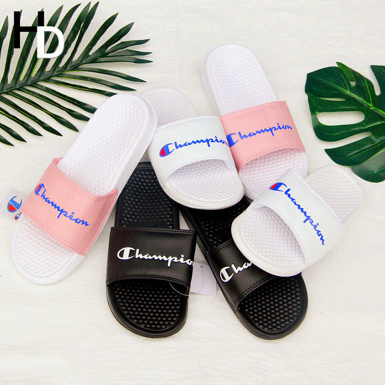 pink champion slippers