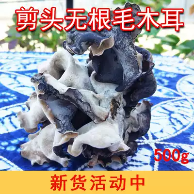 White-backed fungus, rootless fungus, dry goods, ground ear, crispy fungus, Northeast thick and small black fungus, dry goods 500g commercial