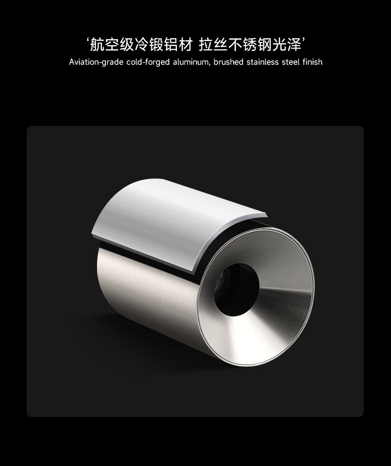 明装筒灯不锈钢射灯包豪斯防眩银色中古吸顶灯工业客厅卧室无主灯 图文详情 7