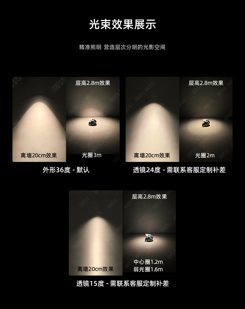 明装射灯不锈钢包豪斯银色可调节角度吸顶灯免打孔中古工业无主灯 图文详情 28