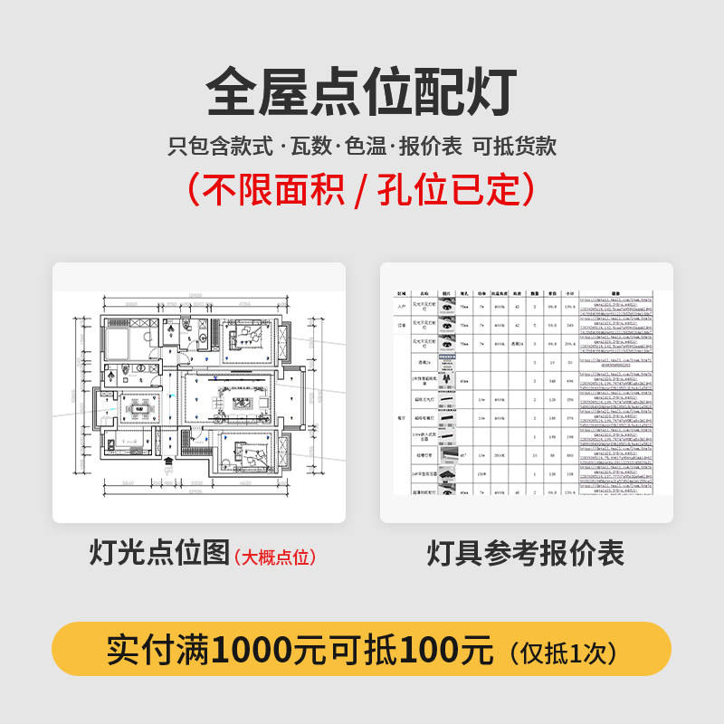 GDD'S高灯大师无主灯全屋点位配灯设计服务 图文详情 1