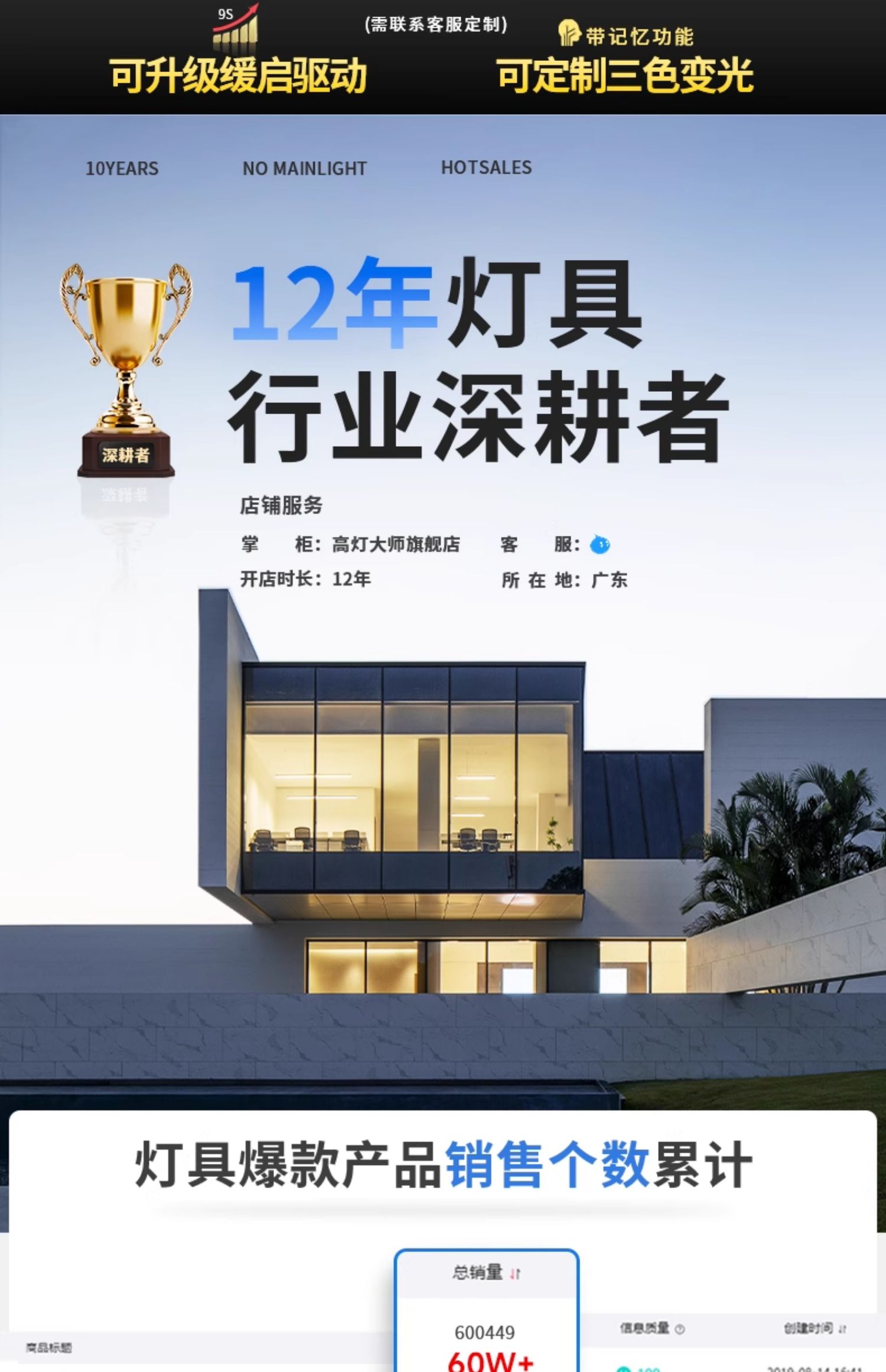 高灯大师侧发光筒灯嵌入式侧面灯带防眩智能天花灯家用客厅无主灯 图文详情 1