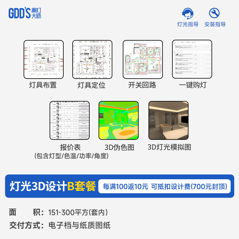 GDD'S高灯大师全屋无主灯设计室内灯光方案定制照明家居灯光设计 图文详情 5