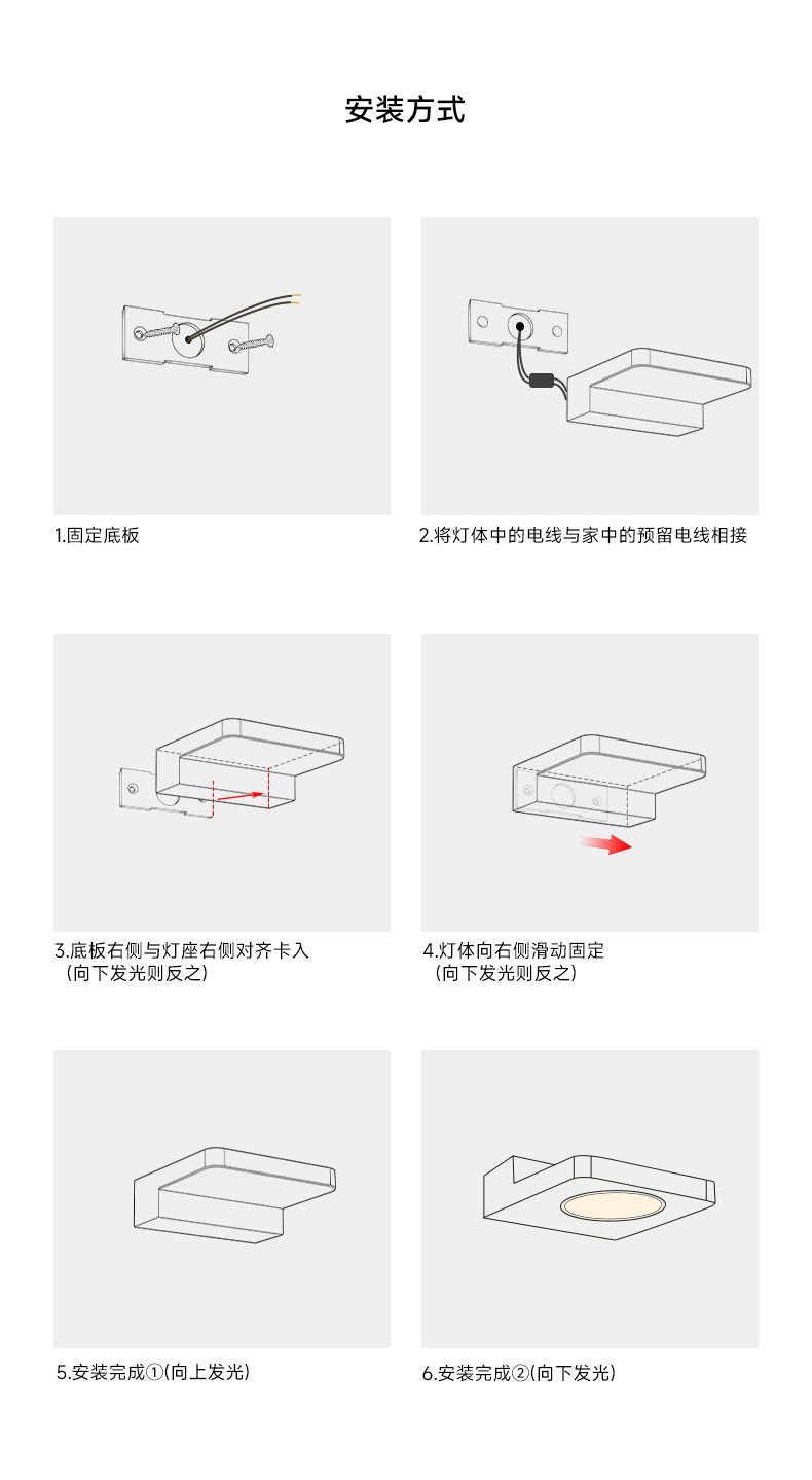 不锈钢壁灯包豪斯几何工业风中古银色氛围客厅墙灯卧室极简床头灯 图文详情 19