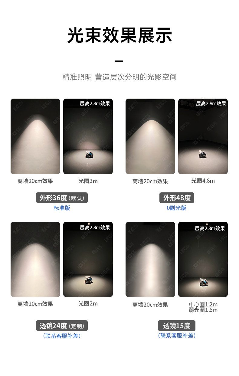 不锈钢筒灯包豪斯射灯银色嵌入式铝杯防眩led客厅中古工业无主灯 图文详情 14