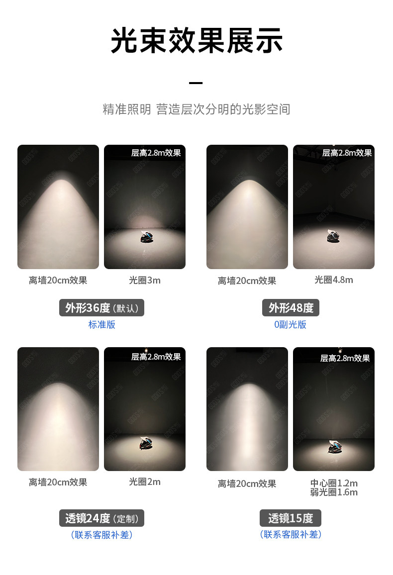 中古包豪斯嵌入式亮银杯射灯深杯防眩led可摆头客厅铝智能无主灯 图文详情 9