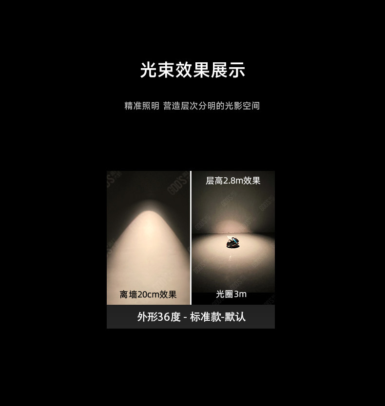 包豪斯明装射灯不锈钢银色中古工业可调节角度客厅天花极简无主灯 图文详情 30