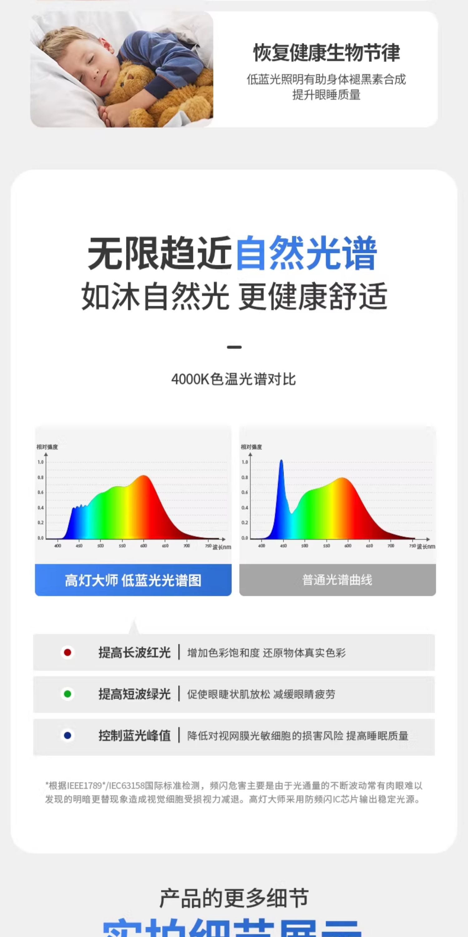 迷你明装筒灯黑色LED无主灯深防眩免打孔吸顶灯客厅卧室家用护眼 图文详情 19