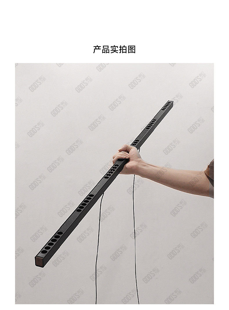 现代简约一字餐厅吊灯长条智能餐桌吧台创意防眩护眼聚光射灯中山 图文详情 14