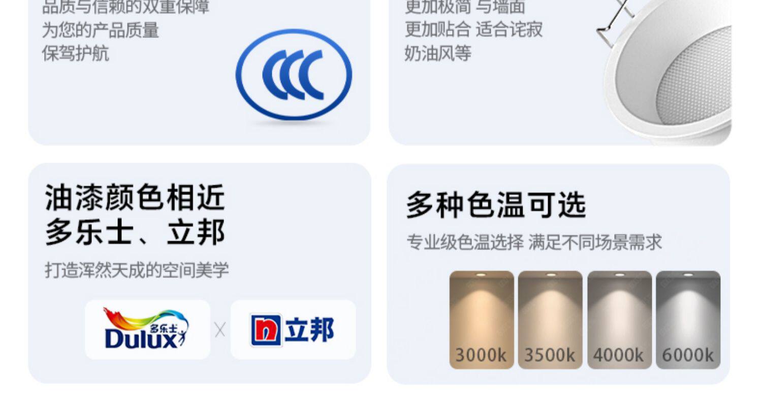 超薄筒灯侧发光嵌入式侧面灯带防眩护眼智能天花灯家用客厅无主灯 图文详情 19