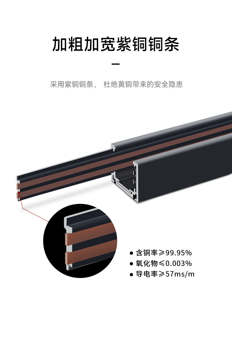 嵌入式磁吸轨道灯超薄明装无主灯射灯不吊顶客厅线条线形灯全光谱 图文详情 15