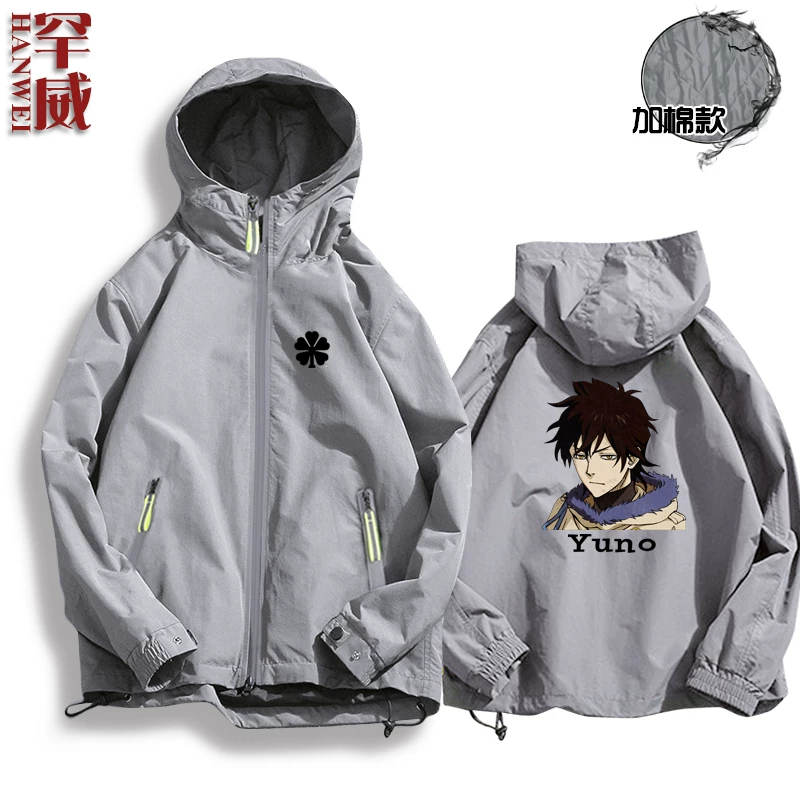Черная CLOVER Black Penta Cao Comic Anime Surrounding Jacket Connect мужская и женская куртка шляпы держатели