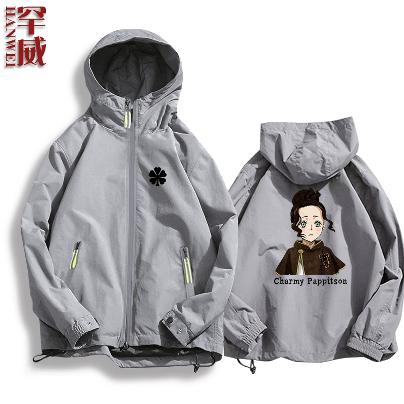 Черная CLOVER Black Penta Cao Comic Anime Surrounding Jacket Connect мужская и женская куртка шляпы держатели