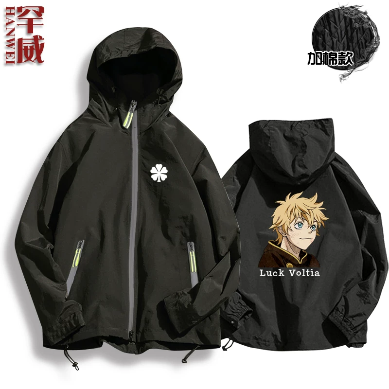 Черная CLOVER Black Penta Cao Comic Anime Surrounding Jacket Connect мужская и женская куртка шляпы держатели