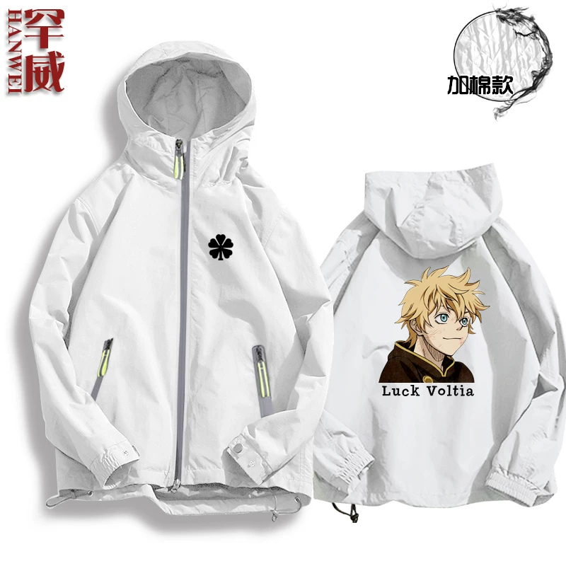 Черная CLOVER Black Penta Cao Comic Anime Surrounding Jacket Connect мужская и женская куртка шляпы держатели