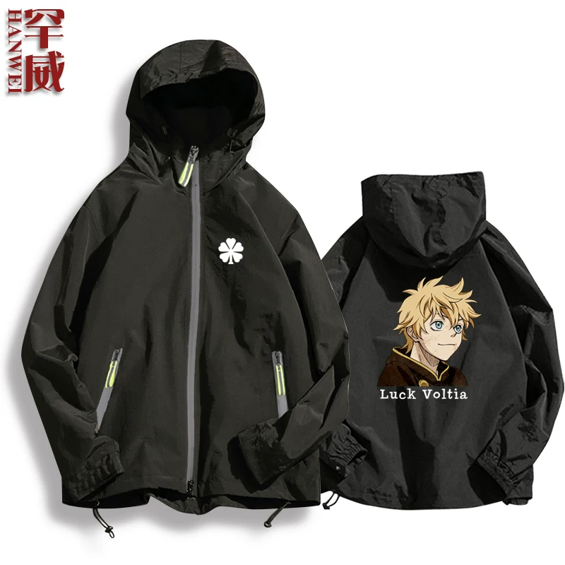 Черная CLOVER Black Penta Cao Comic Anime Surrounding Jacket Connect мужская и женская куртка шляпы держатели