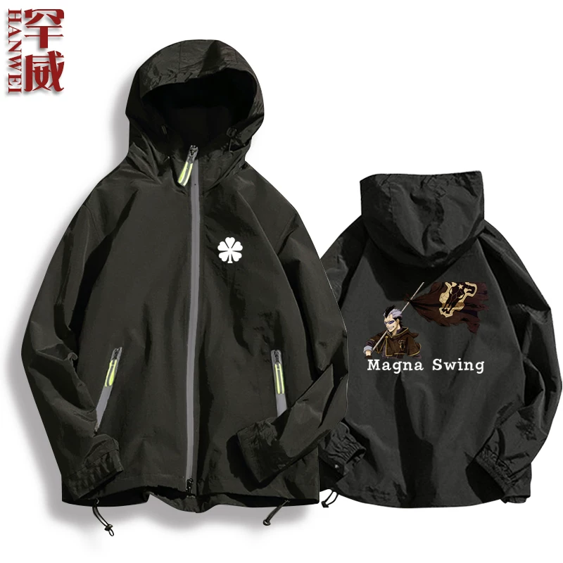 Черная CLOVER Black Penta Cao Comic Anime Surrounding Jacket Connect мужская и женская куртка шляпы держатели