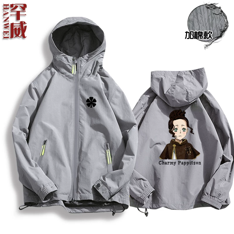 Черная CLOVER Black Penta Cao Comic Anime Surrounding Jacket Connect мужская и женская куртка шляпы держатели