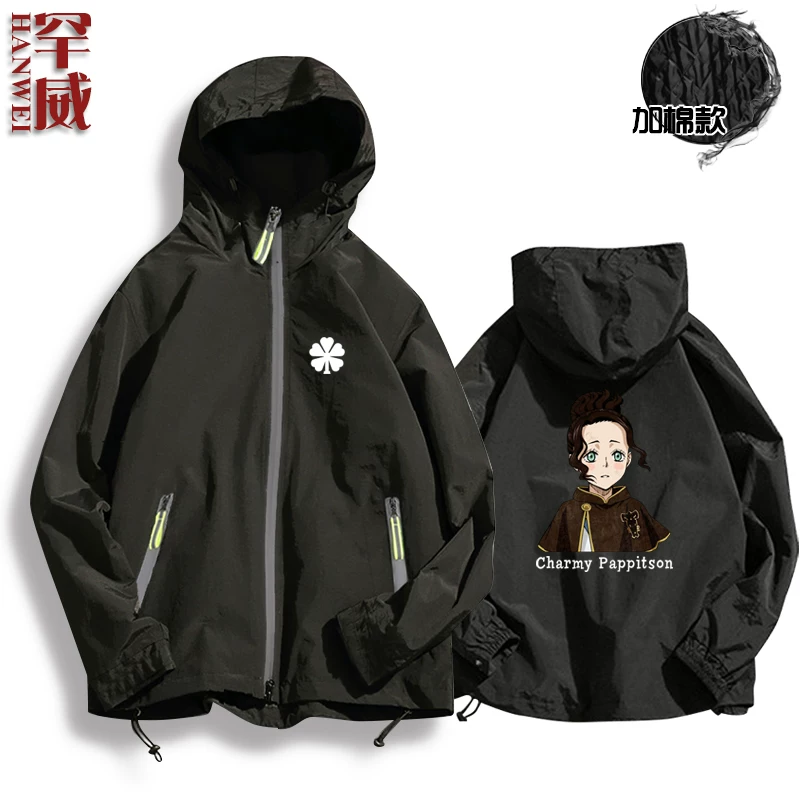 Черная CLOVER Black Penta Cao Comic Anime Surrounding Jacket Connect мужская и женская куртка шляпы держатели