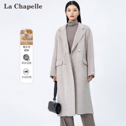 La Chapelle suit collar wool coat women's mid-length 2024 spring new versatile woolen coat double-sided