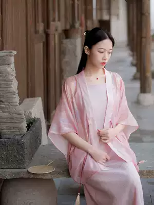 Xiaogongzi original) Mermaid Ji series) loose and light fairy gilt chiffon sunscreen cardigan jacket WJ61