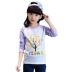 5 mùa xuân và mùa thu 4 bé gái Áo thun cotton 10 áo dài tay 7 học sinh 6 quần áo 8 trẻ em 9 bé gái 11 tuổi áo 3