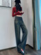 Wide-Leg Jeans for Women 2026 New Style This Year's Popular Spring and Autumn High-Waisted Stretchy Drapey Loose Straight Wide-Leg Pants