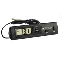 Electronic digital display indoor and outdoor thermometer electronic clock function car air conditioning thermometer with 1 meter long probe DS-1