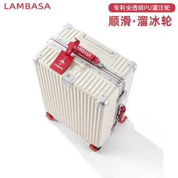 Luggage Suitcase for Women 2025 New Model High-Quality Aluminum Frame Travel Suitcase 20inch Carry-On Leather Suitcase for Men 24-Inch Trolley Case 28-Inch