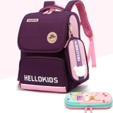 Детский школьный рюкзак со сниженной нагрузкой, для средней школы, защита позвоночника