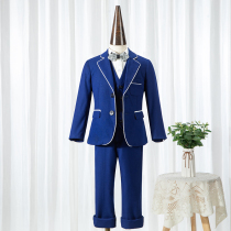 Boys suit suit suit childrens dress flower girl childs big child model catwalk small suit handsome piano performance tide