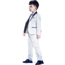 Childrens suit suit boy model British catwalk host little flower girl dress big childs piano performance suit