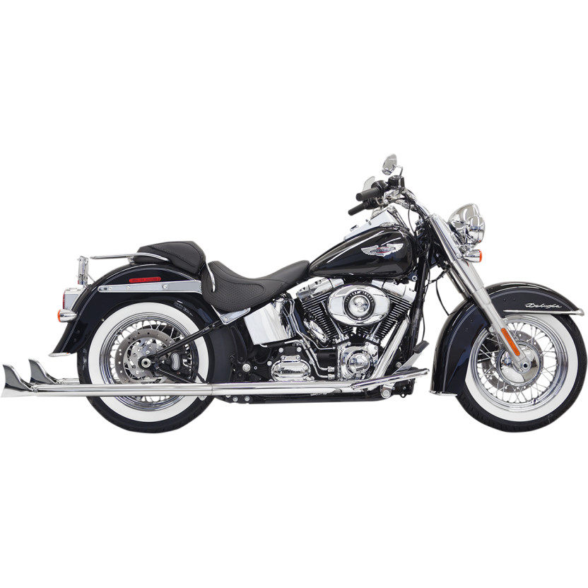 After 2007, Harley Softail used fishtail exhaust for modification. Breakthrough TAG Heuer fat boy used 36-inch fishtail exhaust
