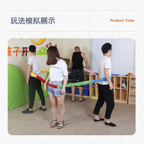 Kindergarten Sensory Training Equipment East South West Run Children Tension Circle Outdoor Play Elastic Rope Sports Toys