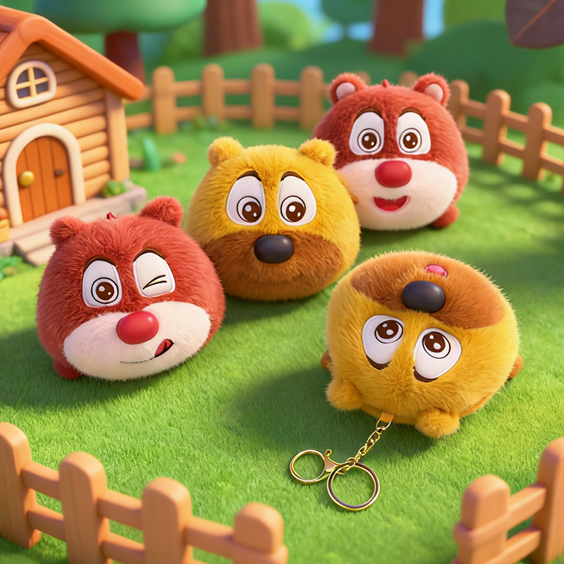 クマの頭の形をしたコインケース、クマの大きなバッグとクマの2つのバッグ、ぬいぐるみのチャーム、かわいいキーホルダー、イヤホンバッグ、親友へのギフト