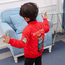 Middle and large childrens coat cotton jacket jacket childrens foreign style autumn winter baseball uniform 2019 new childrens clothing tide tide