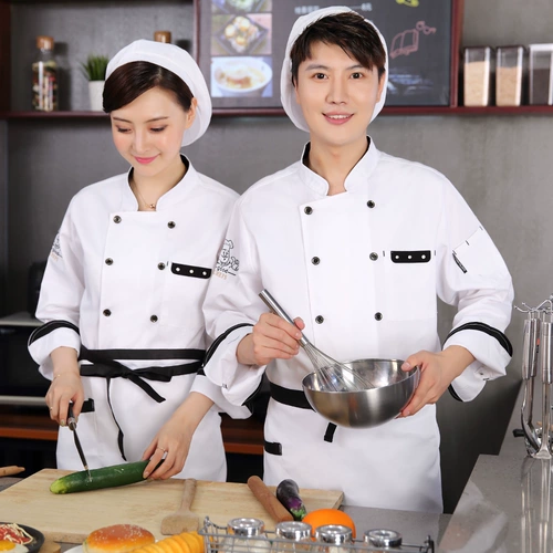 Шеф -повара Работа в одежде мужчины и женщины с длинной осенней и зимней выпечкой торт магазин тортов Вест -Пойнт шеф -повар кухонный хлеб хлеб хлеб пекари десерт кухонный пальто кухонное пальто