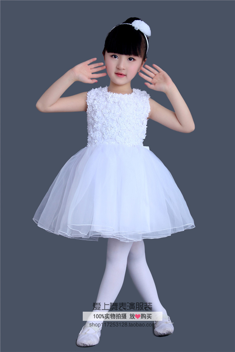 Trẻ em công chúa váy mùa xuân và mùa hè hoa cô gái ăn mặc nữ pettiskirt cô gái đàn piano trang phục máy chủ váy trắng bộ tuxedo bé trai