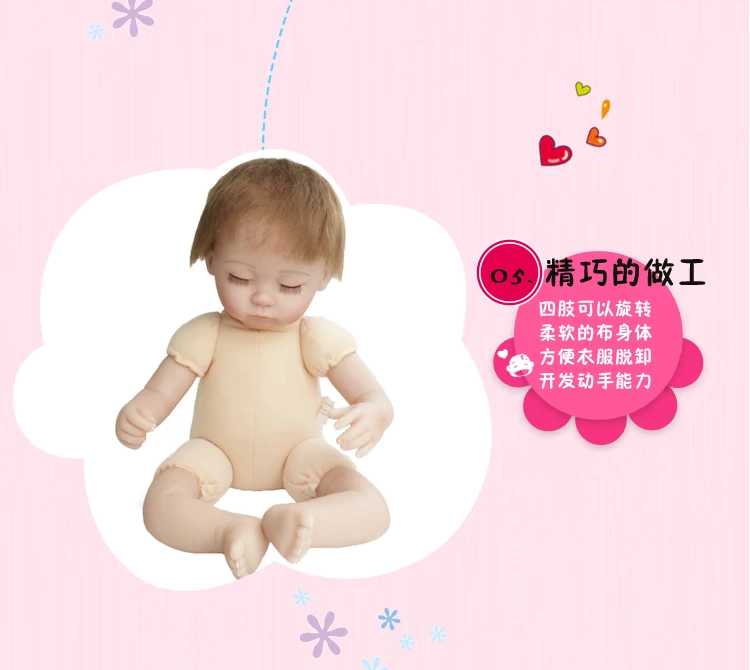 Mô phỏng búp bê dễ thương bé đồ chơi mềm cô gái thời trang món quà sinh nhật giáo dục sớm giáo dục đào tạo bà mẹ và trẻ em - Búp bê / Phụ kiện búp be barbie