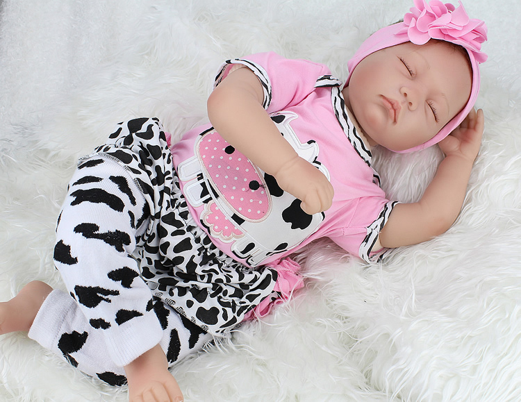 22/'/'Handmade Lifelike Baby Silicone Vinyl Reborn Newborn Girl Doll+Clothes+Shoes