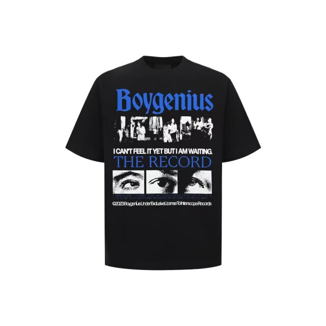 American Retro Rock Band Printed Short-Sleeved T-Shirt for Men and Women, Loose-Fitting Heavy Cotton Versatile Top