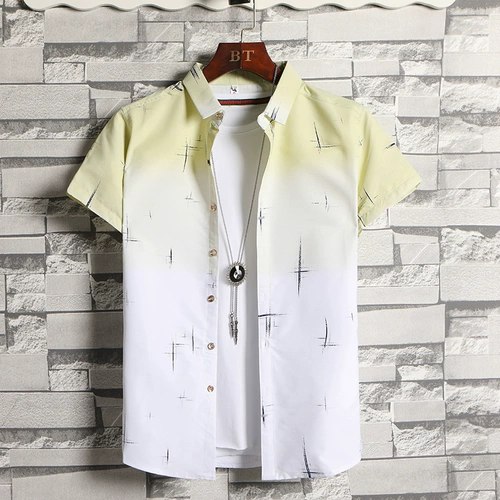 Летняя трендовая тонкая рубашка для отдыха, в корейском стиле, подходит для подростков