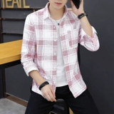 Весенняя трендовая рубашка, хлопковая куртка для школьников для отдыха, в корейском стиле