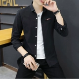 Рубашка, демисезонная трендовая куртка, в корейском стиле