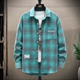 Лонгслив, трендовая рубашка для отдыха, куртка, оверсайз